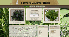 Desktop Screenshot of farmersdaughterherbs.com