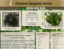 Tablet Screenshot of farmersdaughterherbs.com
